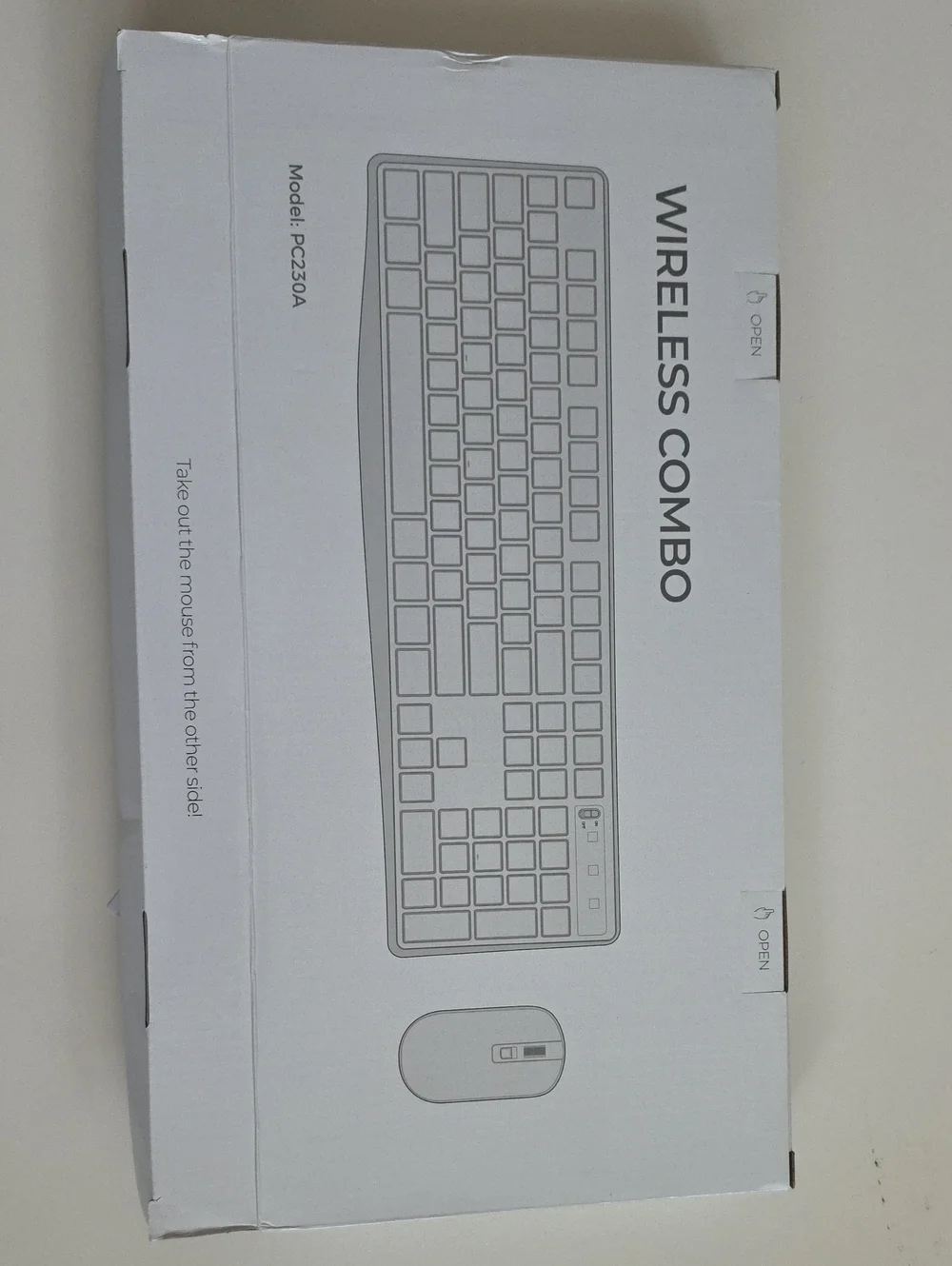 Wireless Keyboard and Mouse Combo - Black Slim Design